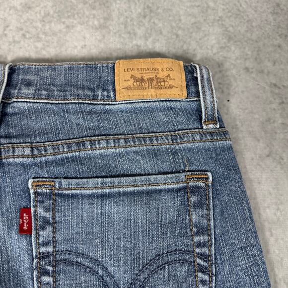 Levis 512 Perfectly Slimming Bootcut Denim Medium Wash Jeans - Size: 10P - Picture 11 of 12